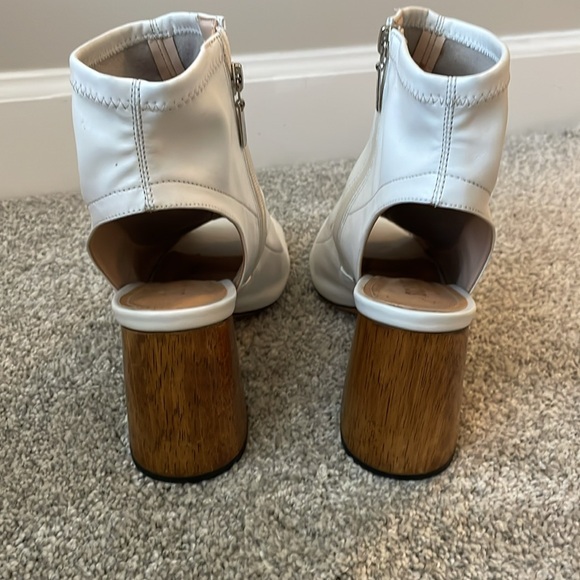 Schutz Heeled Peep Toe Booties - Picture 5 of 12